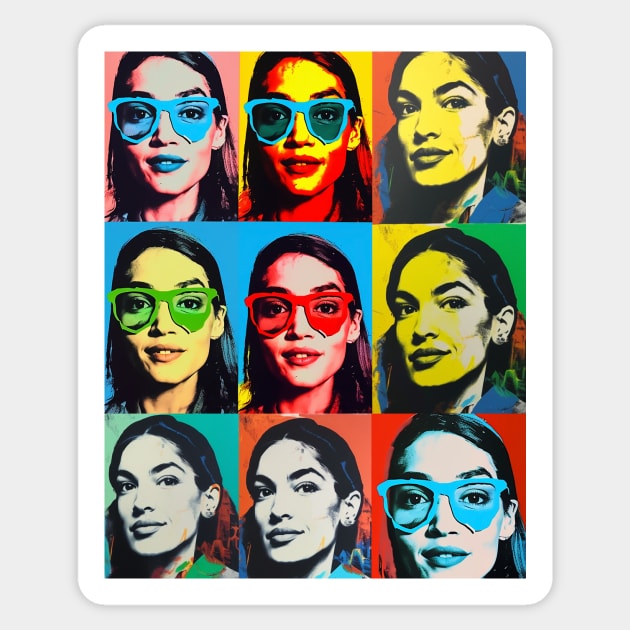 AOC Pop Art - Pride - Sticker | TeePublic