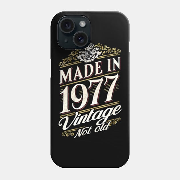 Made in 1977 Phone Case by Neon Galaxia