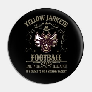 Yellow Jackets Football Pin