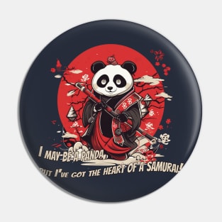 Samurai Panda - Japanese Warrior Panda T-Shirt Cute Pin