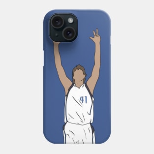 Dirk Nowitzki Three Pointer Celebration Phone Case