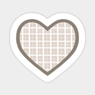 Grey Cottage Heart Magnet