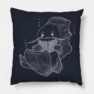 Reading Fish (Chalkboard Style) Pillow