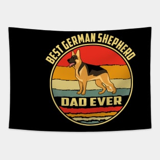 Best German Shepherd Dad Ever Vintage Tapestry