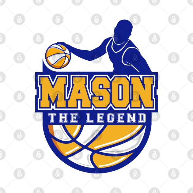 Mason The Legend Basketball Custom Player Your Name by Baseball Your Name