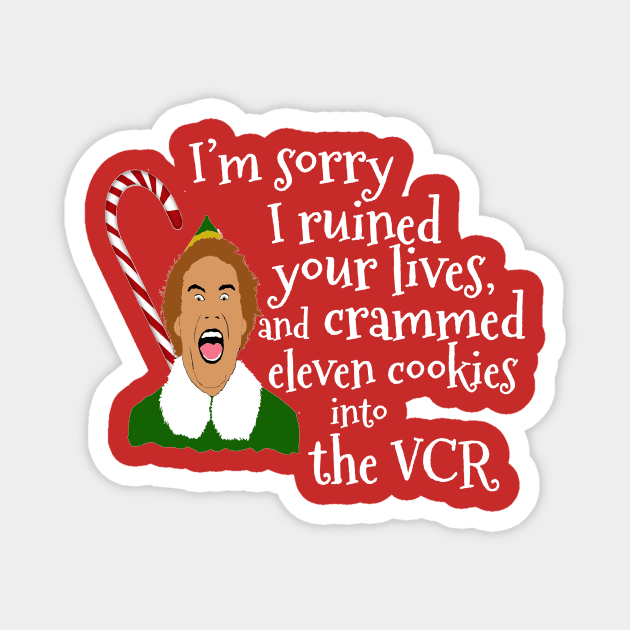 Elf Funny Quotes Magnet by PoetandChef