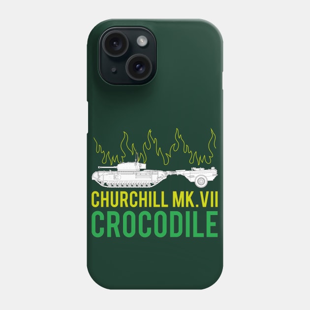 Do you like tanks? That's when Churchill Mk VII Crocodile! Phone Case by FAawRay