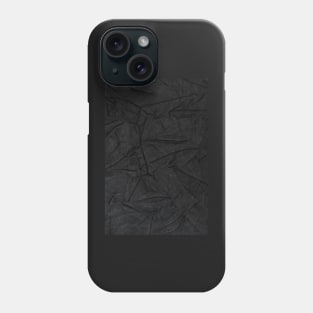 Black leather texture Phone Case