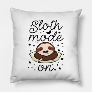 Sloth Mode On Pillow