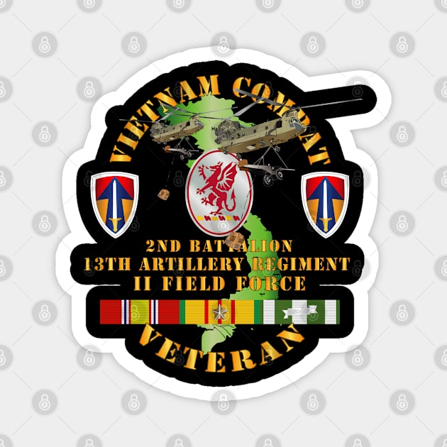 Vietnam Combat Vet - 2nd Bn 13th Artillery - II FF - VN  SVC Magnet by twix123844