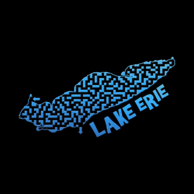 Lake Erie Outline Maze & Labyrinth by gorff