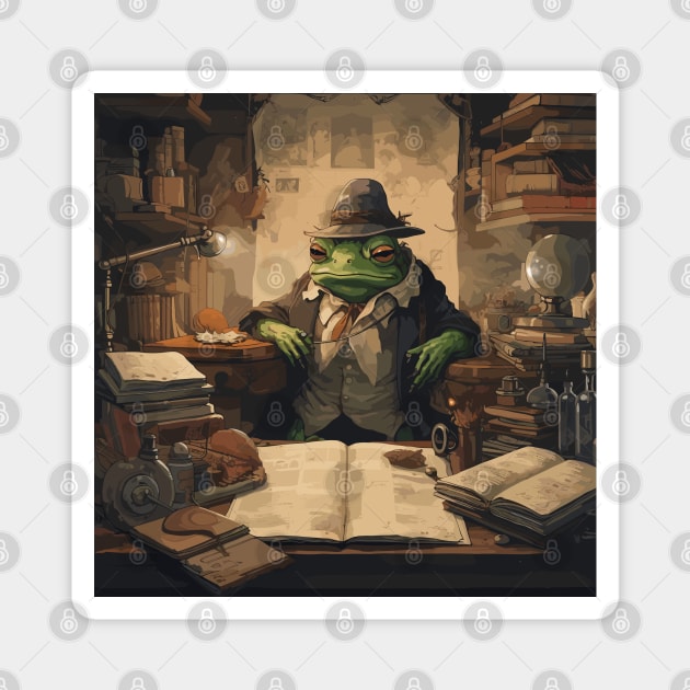 The Frog Detective Magnet by Ray Crimson