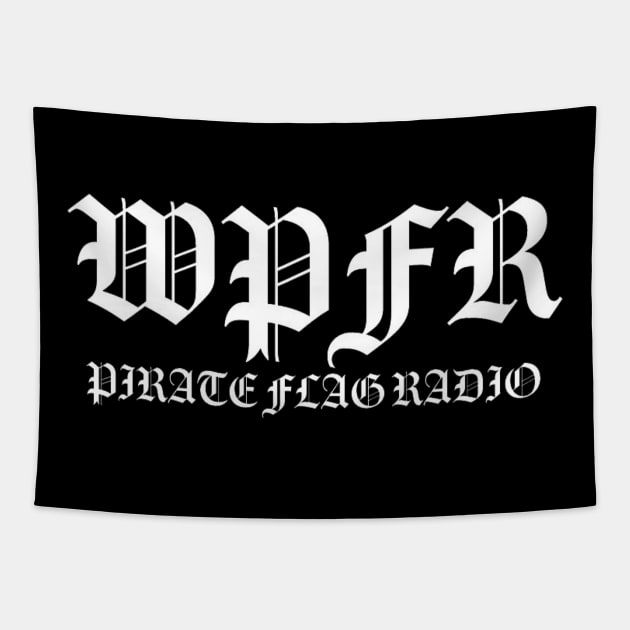 WPFR CALL LETTERS Tapestry by PIRATE FLAG RADIO WPFR
