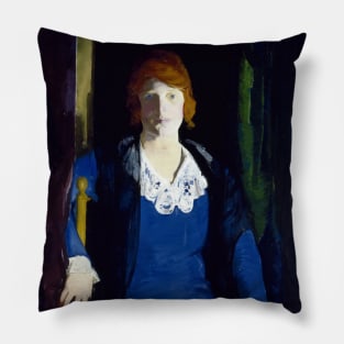 Portrait of Florence Pierce by George Bellows Pillow