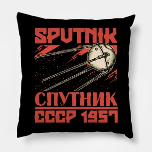 Sputnik - CCCP 1957 Vintage Pillow