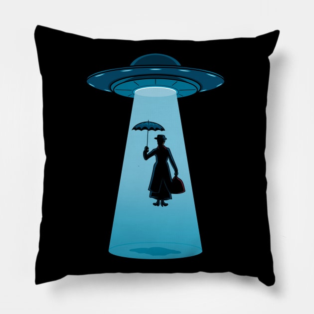 Nanny Abduction! Pillow by Raffiti