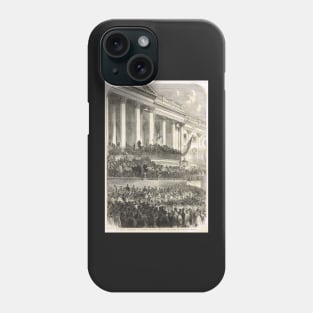 Second inauguration Abraham Lincoln 1865 Phone Case