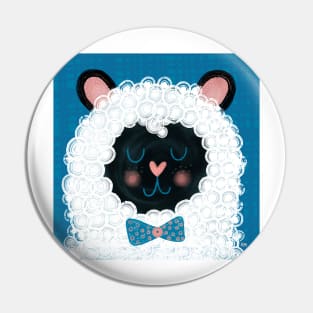 Dapper Spring Sheep Pin