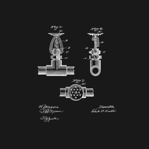 Automatic Fire Sprinkler Vintage Funny Novelty Patent Drawing by TheYoungDesigns