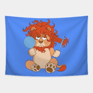 bad hair day plushie lion Tapestry