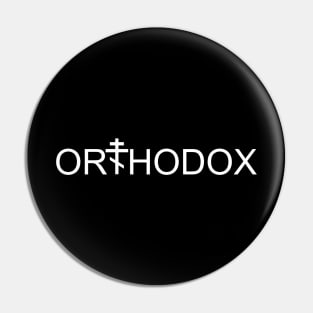 Orthodox Cross Word Pin