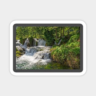 Small Waterfall in Martin Brod Village, Bosnia Magnet