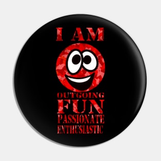 I am Fire Element Pin