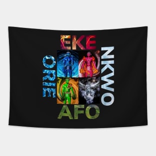 Igbo / African Spirituality : EKE ORIE AFO NKWO By SIRIUSUGOART Tapestry