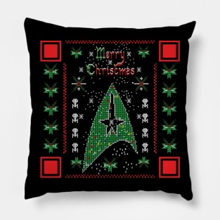 MERRY STARFLEET QR CODE Pillow