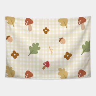 Cute Autumn Pattern Tapestry