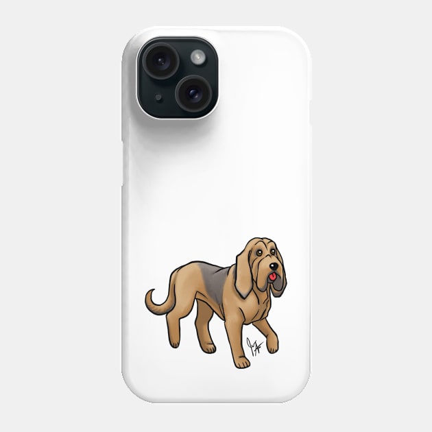 Dog - Bloodhound - Tri-Color Phone Case by Jen's Dogs Custom Gifts and Designs