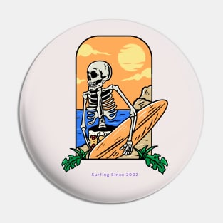 Skeleton Surfing 2 Pin