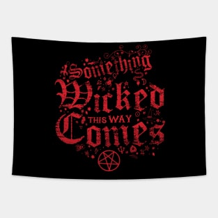 Something Wicked Vintage Distressed Cottage Core Witchcore Tapestry