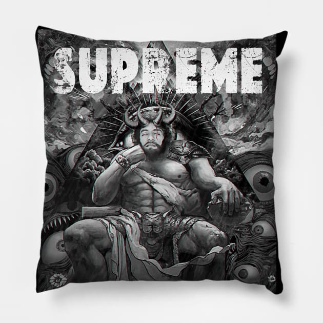 Supreme Baphomet  Gothic 666 Satan Pillow by GothicDesigns