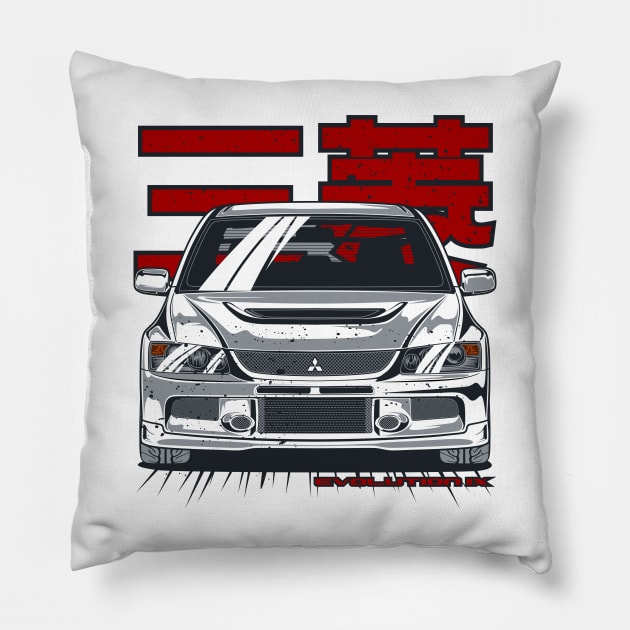 Lancer Evolution IX Pillow by idrdesign