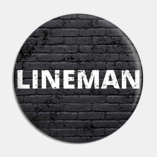 Lineman brickwall heroes of football Pin