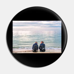 Sitting By The Sea Pin