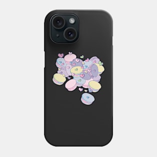 Sweet macarons hearts Pattern Phone Case