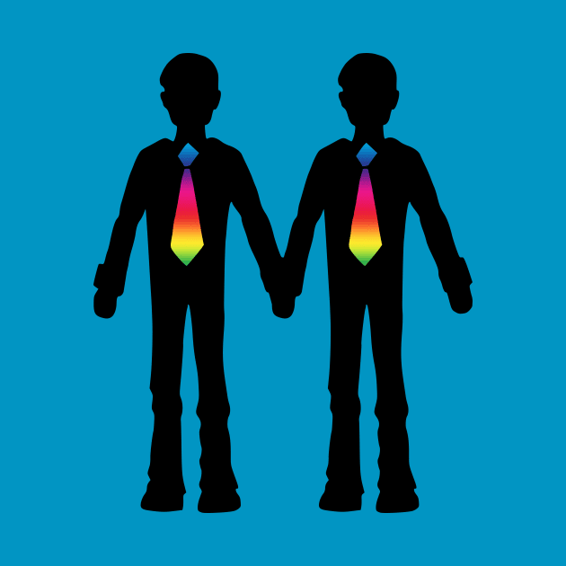 Gay Couple Holding Hands by Olooriel