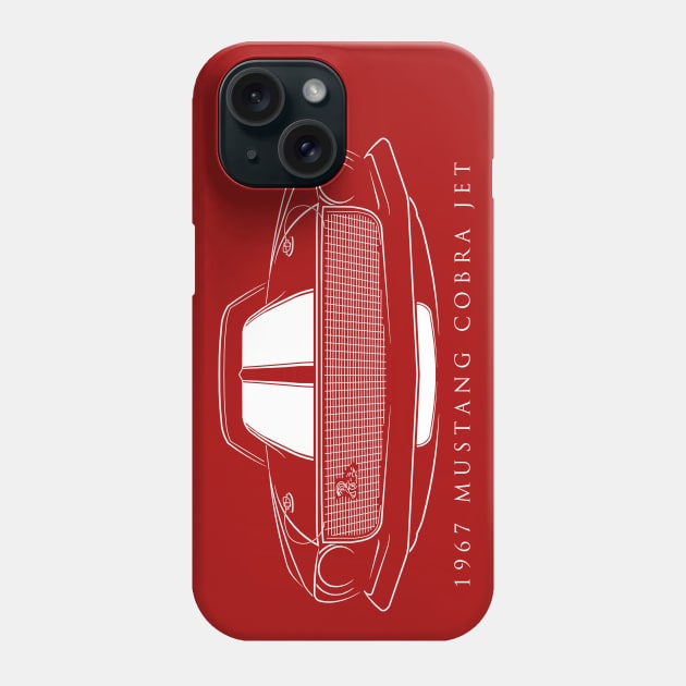 1967 Ford Mustang Cobra Jet Phone Case by mal_photography