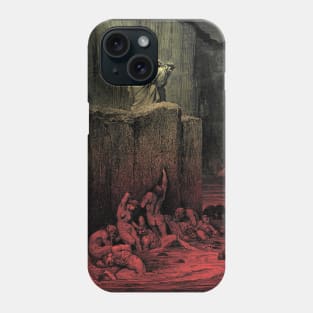 High Resolution Gustave Doré Illustration Paramours and Flatterers Phone Case