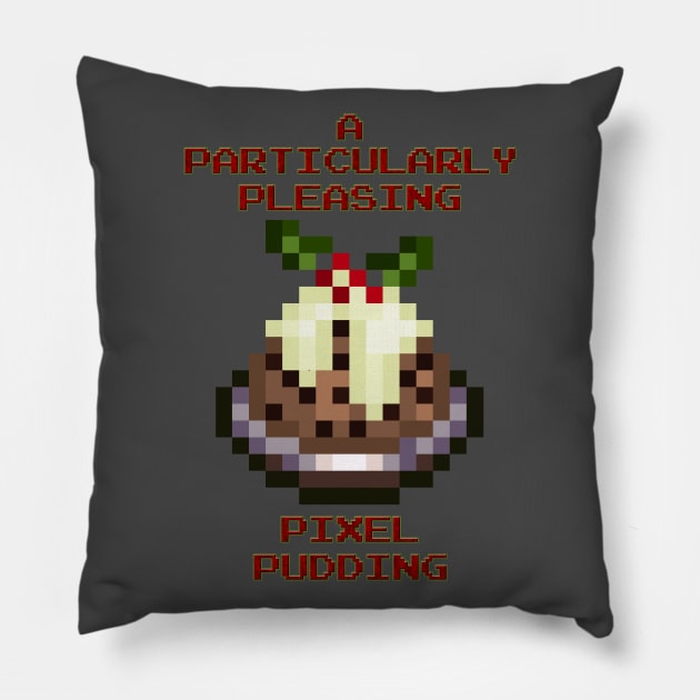 A Particularly Pleasing Pixel Pudding. Pillow by Jay Dragonfang