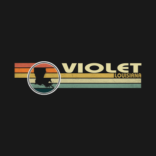 Violet Louisiana vintage 1980s style T-Shirt