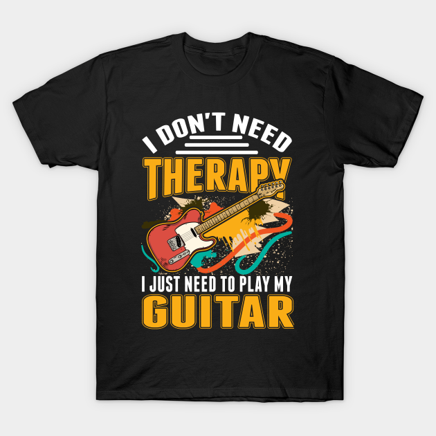 Discover Guitarist Therapy Guitar Electric Bass - Guitar - T-Shirt