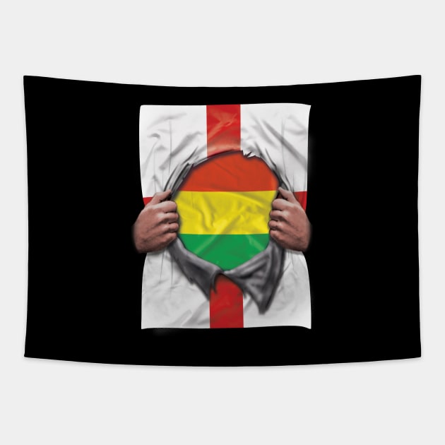 Bolivia Flag English Flag Ripped - Gift for Bolivian From Bolivia Tapestry by Country Flags