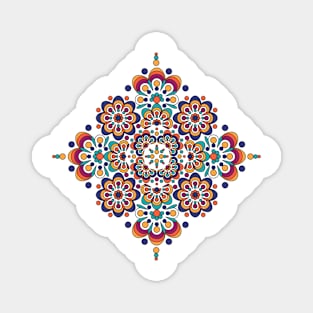 Abstract ethnic medallion Magnet