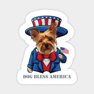 Yorkshire Terrier Dog Bless You Magnet