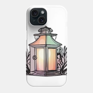 Lantern Pastel shades Shadow Silhouette Anime Style Collection No. 412 Phone Case