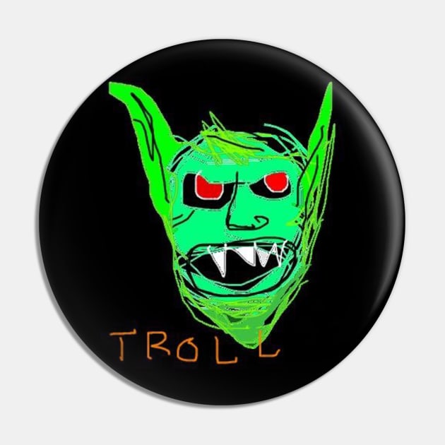 troll Pin by the drone den