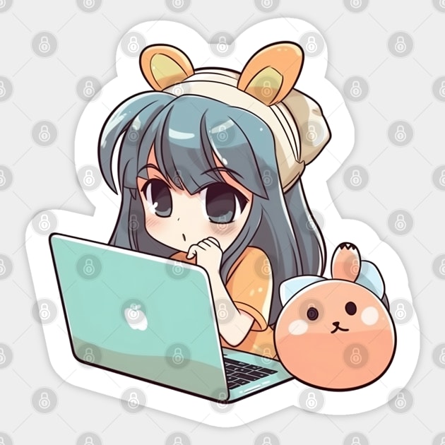 Anime Stickers Kawaii Computer, Computer Desktop Anime